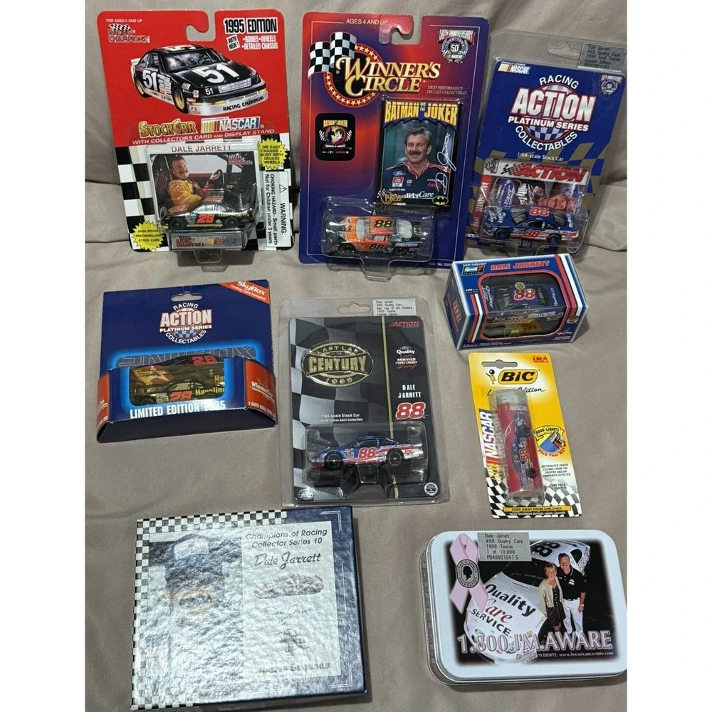 Dale Jarrett Collection Diecast And Cards‎ 9 Pieces New